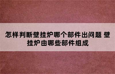 怎样判断壁挂炉哪个部件出问题 壁挂炉由哪些部件组成